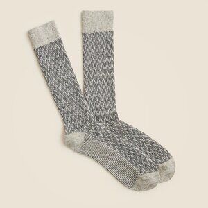 J. Crew Wool-blend herringbone socks